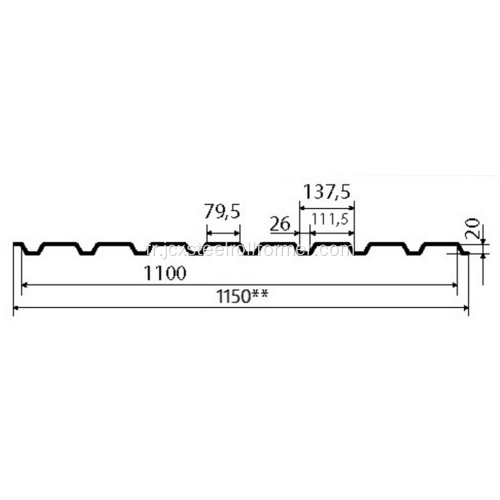 Rouleau de conception de toiture russe C20 faisant la machine